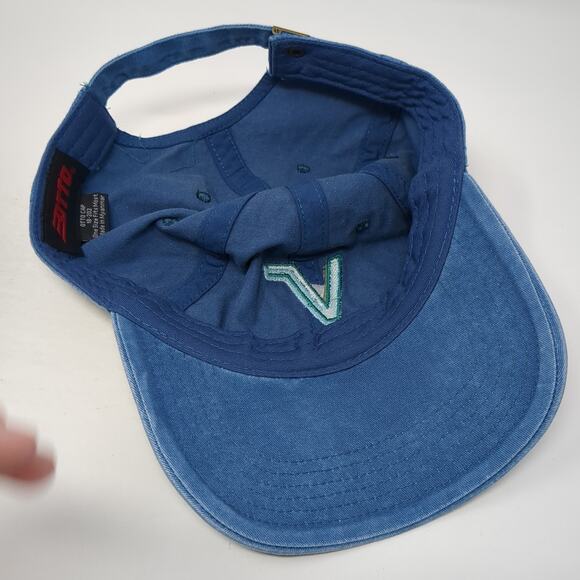 V Boise Slideback Baseball Hat Blue One Size Adjustable Embroidered Otto - Picture 7 of 10